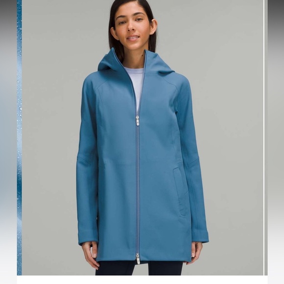 NWT Lululemon RepelShell Rain Jacket / Soft Denim / 6 - Picture 4 of 10